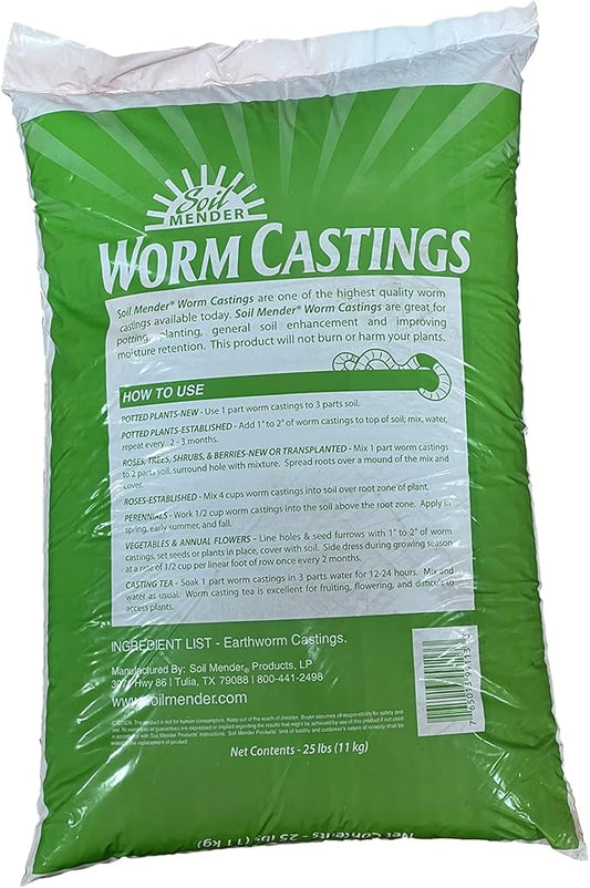 Worm Castings 25 Lbs. Soil Amendment