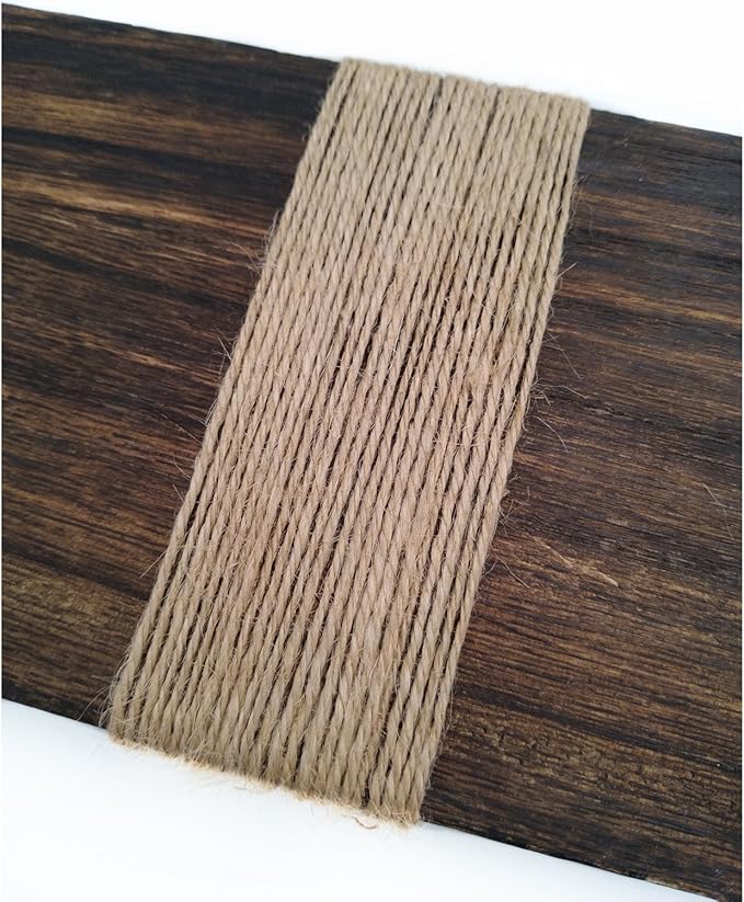 Quotidian Brown Natural 3 ply Jute Jute Twine Rolls 1/12" (0.2cm) 1000 Feet - Wrapping Picture Hanging Gardening