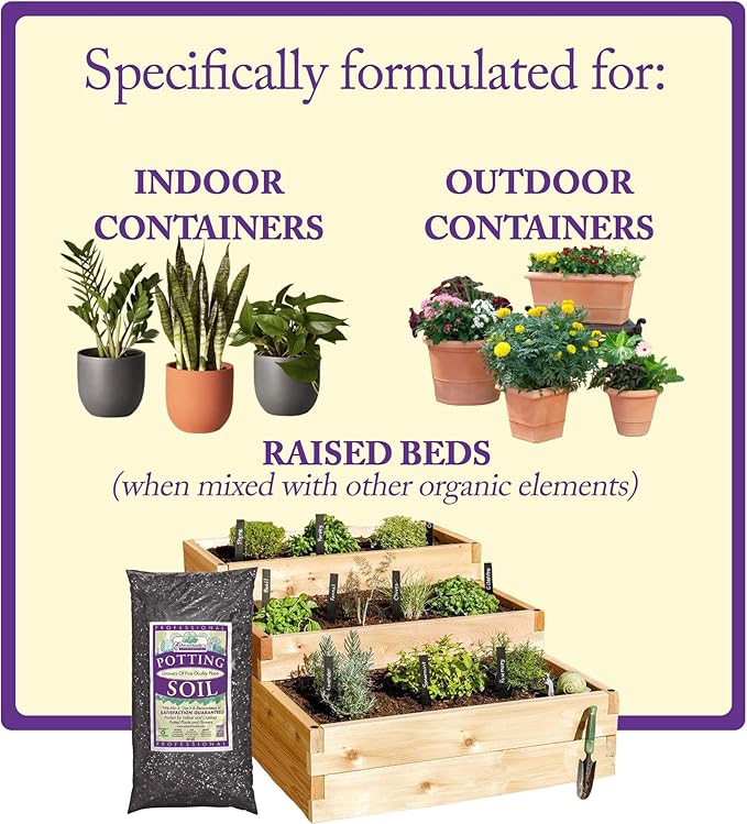 Esbenshade's Professional Lightweight Potting Mix, 44 Quart Bag - Soilless Blend for Indoor/Outdoor Plants - Raised Beds & Containers - Peat Moss, Perlite, Bark, Lime