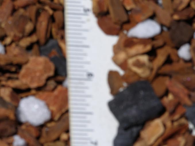 Orchid Potting Mix - Medium Orchid Bark with Charcoal & Sponge Rock. 1 Cubic Foot Bag.