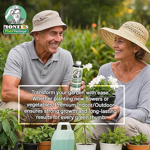 PlantVantage Premium Indoor/Outdoor Plant Food – Liquid Fertilizer for Indoor Plants & Outdoor Use, NPK 4-15-12 with Zinc & Iron, Liquid Plant Food for Houseplants & Vegetables – Easy Root Feed – 8 oz