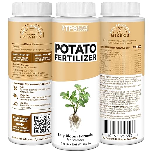 Potato Fertilizer, Complete Liquid Potato Plant Food, 8 oz (250mL)