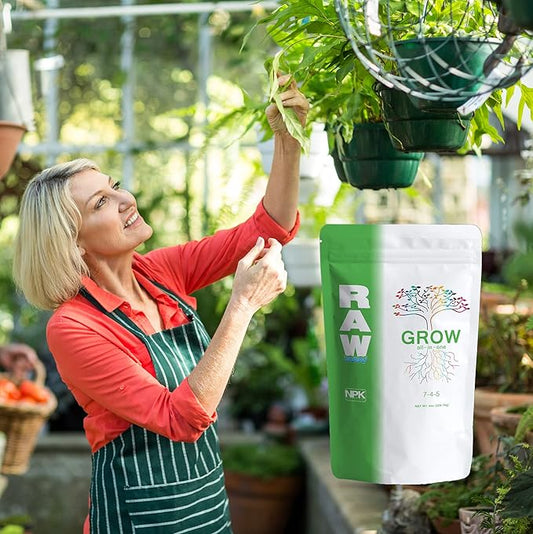 RAW Grow All-in-One Plant Nutrient Fertilizer 7-4-5, 8-Ounce