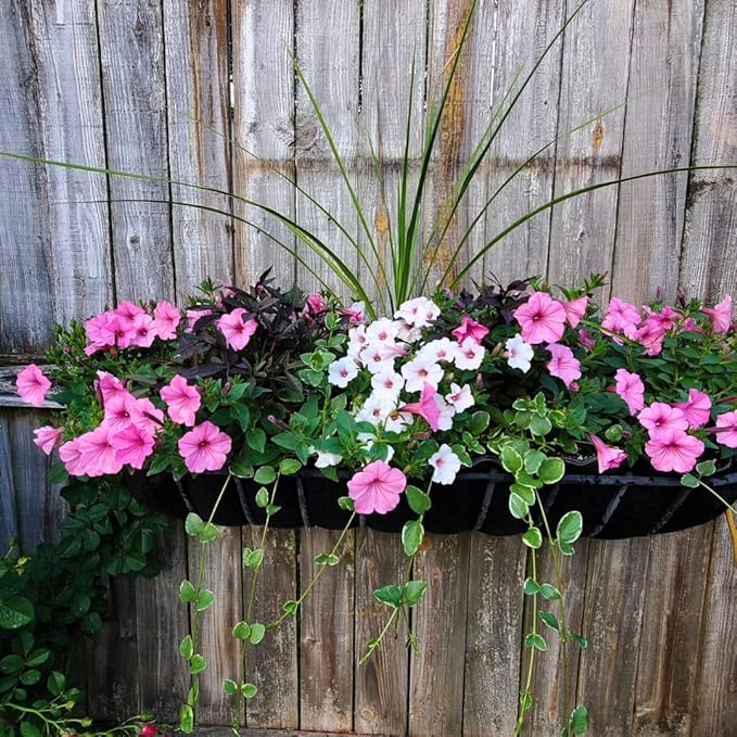30 Inch Fabric Trough Coco Liner Replacement for Window Basket Flower Planter - 30" EZ Swap Fabric Window Basket Planter Coconut Liner Alternative. Use 3+ Seasons - Made in The USA