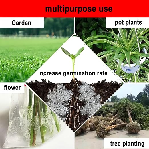 2LB Water Storing Crystals for Plants Water Gel Helps Prevent Over and Underwatering in Outdoor and Indoor Plants Small Water Storing Polymer Crystals Keeps The Soil Moist