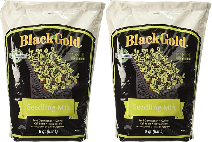 Black Gold 1311002 8-Quart Seedling Mix (2 Pack)