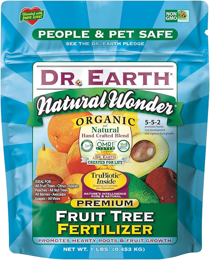 Dr. Earth 70656 1 lb 5-5-2 MINIS Natural Wonder Fruit Tree Fertilizer