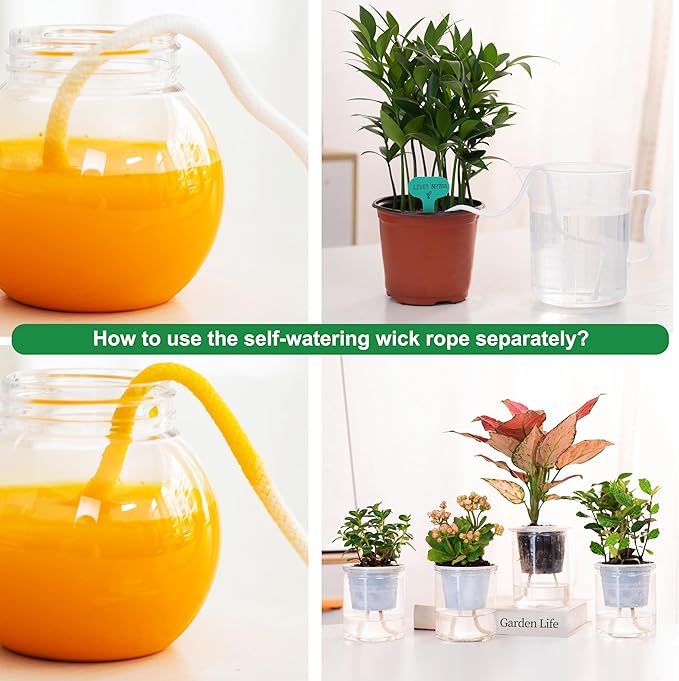 4 Pack 12.6 inch Self Watering Base for 1-5 Gallon Fabric Pot, Automatic Watering Tray System for Non-woven Grow Bag, Plastic Elevated Plant Flower Saucer Stand Growth Tent Greenhouse Indoor Outdoor
