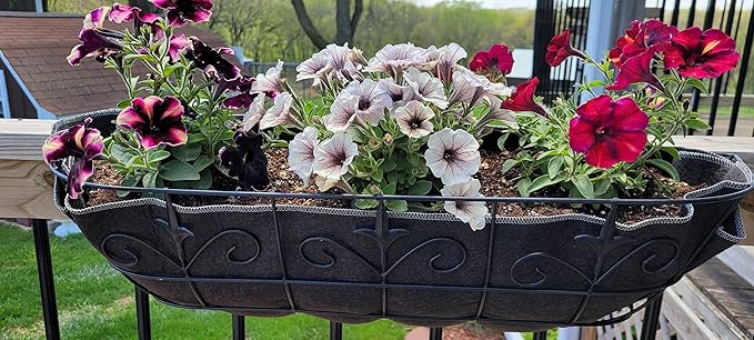24 Inch Fabric Trough Coco Liner Replacement for Window Basket Flower Planter - 24" Coconut Coco Fiber Alternative for Hanging Basket Planters. Use 3+ Seasons - Made in The USA!