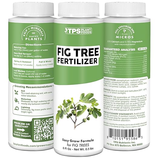 Fig Tree Fertilizer for Fig Trees, Great for Other Ficus Tree Varieties, Liquid Fertilizer by TPS Plant Foods, 32 oz (1 Quart)