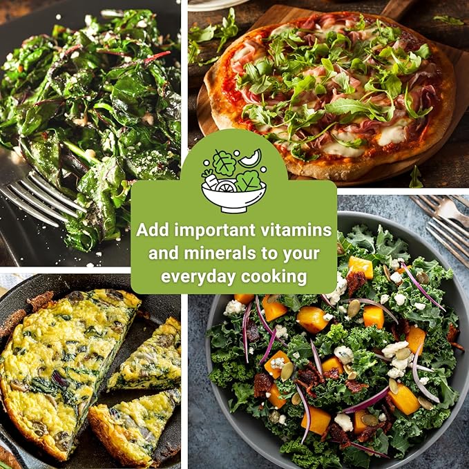 Sow Right Seeds - Power Greens Seed Collection for Planting - Spinach, Arugula, Kale, Mustard Greens and Rainbow Swiss Chard - Non-GMO Heirloom Seeds to Plant and Grow a Home Vegetable Garden