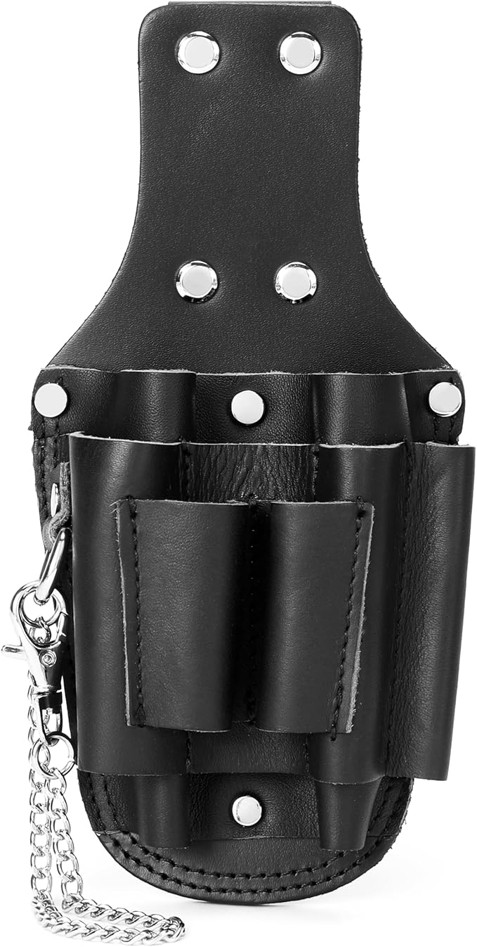 Tool Pouch, Electrician Tool Pouch, 7 Pockets Electrician Holster for Tool Organization, Tape Chain, Quickly Attach and Release from Tool Belts.