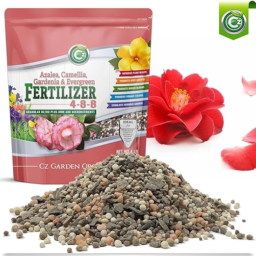 4-8-8 Azalea, Camellia, Gardenia & Evergreen Fertilizer - Made in USA - NPK + Micronutrients Plant Food for Indoor/Outdoor Plants & Flower Gardens