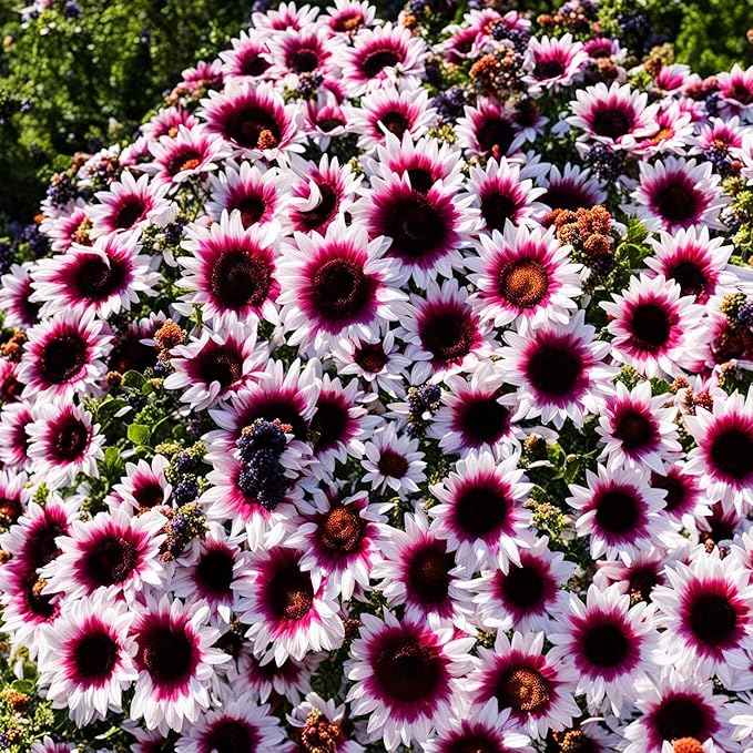 100 Seeds for a Unique Garden - Rare Strawberry Pink Sunflowers (Heirloom Hybrid, Non-GMO) for Butterfly Attraction