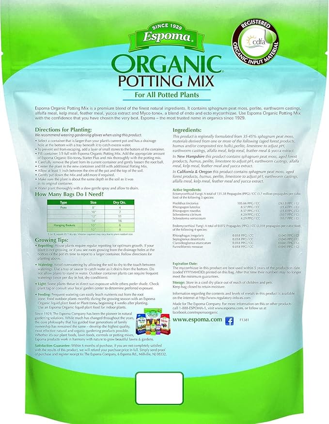Espoma AP8 8-Quart Organic Potting Mix (2-Pack)