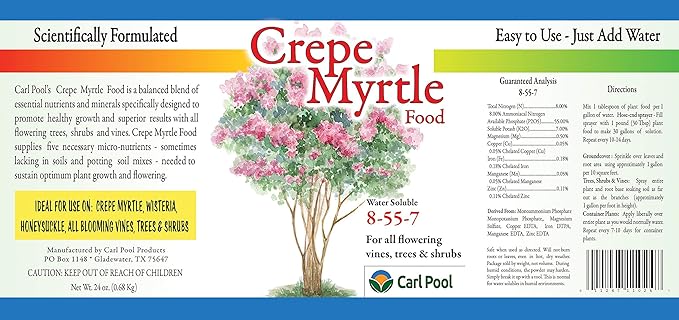 Crepe Myrtle Plant Food 24oz 8-55-7