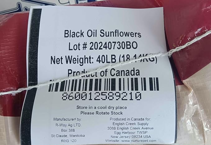 Black Oil Sunflower Seed Wild Bird Food (40 Pound) (Packaging May Vary)