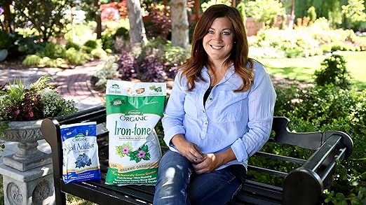 Espoma Organic Iron-Tone 3-0-3 Organic Fertilizer and Plant Food to Help Correct Iron Deficiency (Chlorosis). 5 lb. Bag. Turns Yellow to Green, Non Staining Iron - 3 Pack