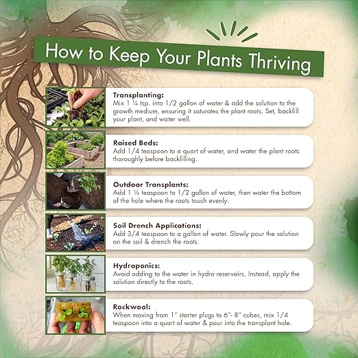 4oz Mycorrhizae for Plants, 4X Liquid Mycorrhizal Inoculant for Strong Roots, Concentrated Myco Fungi for Massive Root Growth - Ideal Mycorrhiza or Mycorrhizal for Plants to Avoid Transplant Shock