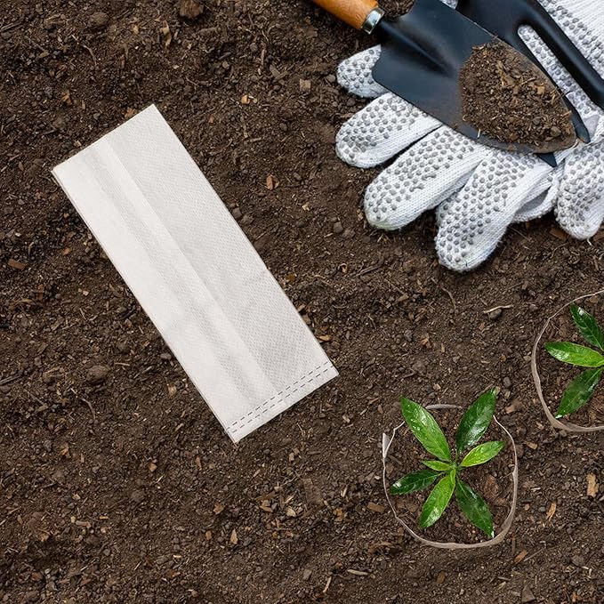 Fabric Plant Grow Bags - 200pcs Seed Starter Planting Bags Seedling Pots 5.5x6.3 inches, Nursery Pots for Plants