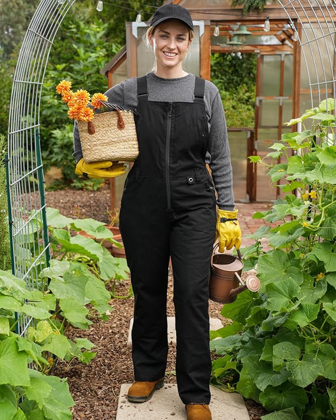 Women's Comfort Fit Tough Flex Canvas Work Bib Overalls