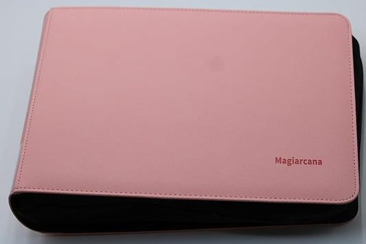 greeting card organizer binder and birthday card holder book,christmas card photo album,binder for greeting cards with sleeves,Suitable for 5x7in, 4x6in, 3x5in cards holds 120 cards (pink)