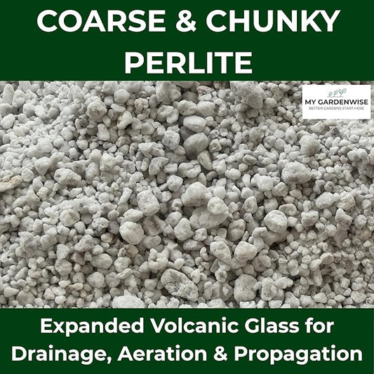 Perlite for Plants, Coarse and Chunky Horticultural Perlite, Organic Perlite for Gardening Indoor & Outdoor, Perlite Bulk Bag, Made in USA (20 quarts)
