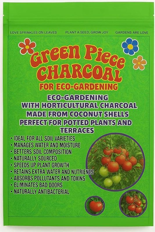 Green Piece Horticultural Activated Charcoal – 1 Pound Garden Charcoal for Terrariums, Potted Plants & Soil Drainage – Moisture & Odor Absorber – Made from Coconut Shells