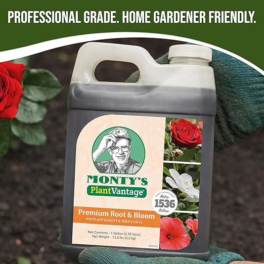 PlantVantage Root & Bloom Liquid Fertilizer - Concentrated Liquid Plant Fertilizer for Strong Roots & Bigger Blooms, Plant Food for Trees, Flowers & Vegetables, Soil or Foliar Application, 1 Gallon