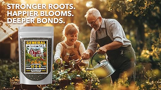 Fertilizer Commercial Grade | General Purpose 12-6-8 | 5 Ounces | Custom Professional Mix Blend | Shrub, Tree & Ornamental | Fast Release 60 Day Feed, Macronutrient & Micronutrient Formula for Plants