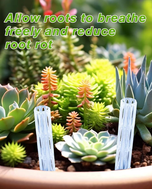 Plant Aeration Tubes for Pots -Root Rot Prevention,Prevent Overwatering for Healthy Roots. Plant Accessories,8.2 Inch Length Suitable for All Types of Flower pots (15+1)