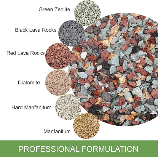 2.5lb Premium Horticultural Gritty Mix Lava Rock Pebbles Maifanitum Potting Soil Amendment -Perfect for Succulents, Cactus, Bonsai, Terrariums, and Fairy Gardening