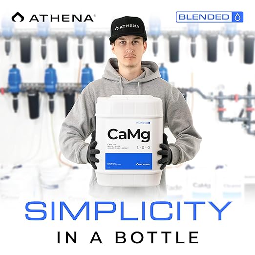 Athena Blended CaMg | Calcium & Magnesium Supplement for Plants | Cal Mag Fertilizer | NPK 2-0-0 | 5 Gallon