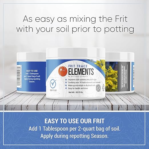 Frit Trace Elements - Build Up Your Bonsai Soil and Compliment with Bonsai Fertilizer - Provides Plant Soil with Seventy Vital Elements and Minerals - Maintain Optimum Healthy Tree Growth