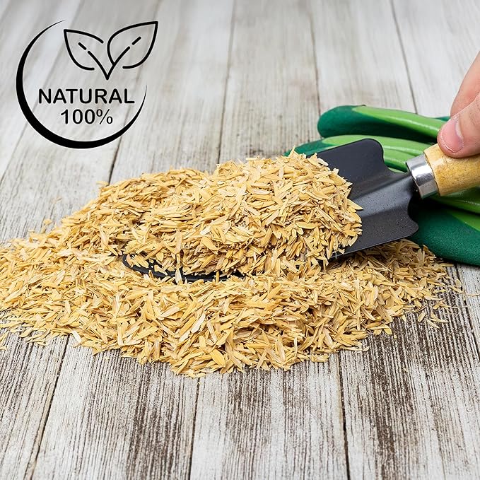 Soil Sunrise Horticultural Grade Rice Hulls (4 Quarts) All Natural Organic for House Plants and Chicken Bedding