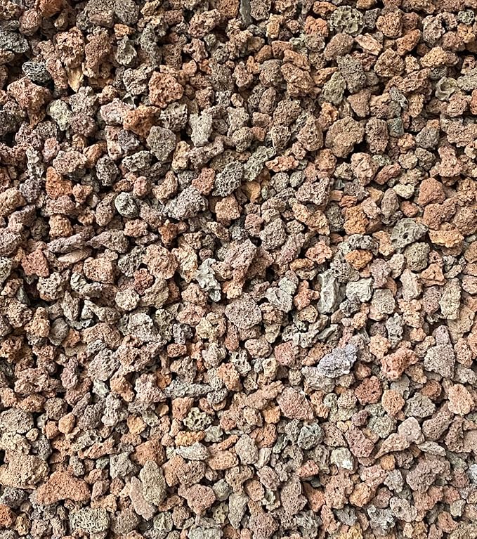 3 Gal. 3/8" Horticultural Red Lava for Cactus & Succulent, Top Dressing, Bonsai Tree Soil Mix - Medium Garin (3GAL R Lava M)