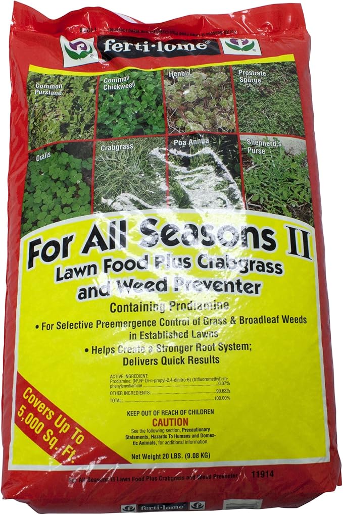 Fertilome VPG for All Seasons Universal Granular Lawn Fertilizer Food for Crabgass & Weed Prevention, 20 Pounds