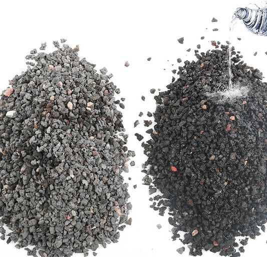 10LB Black Lava Rocks for Plant Gravel Pebbles for Bonsai Succulent Potting Soil, Top Dressing and Terrarium Plants