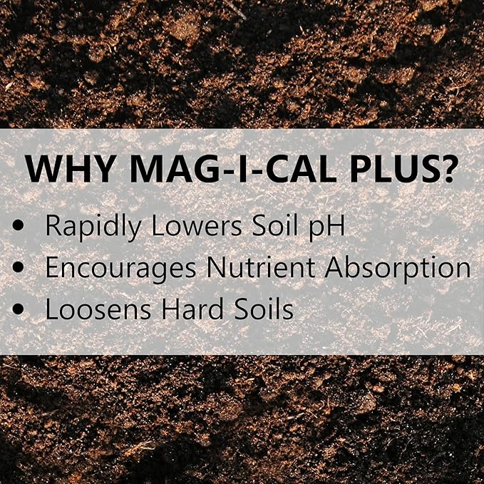 Jonathan Green (11357) Mag-I-Cal Plus Soil Food for Lawns in Alkaline & Hard Soils - Soil Amendment for Grass (15,000 Sq. Ft.)