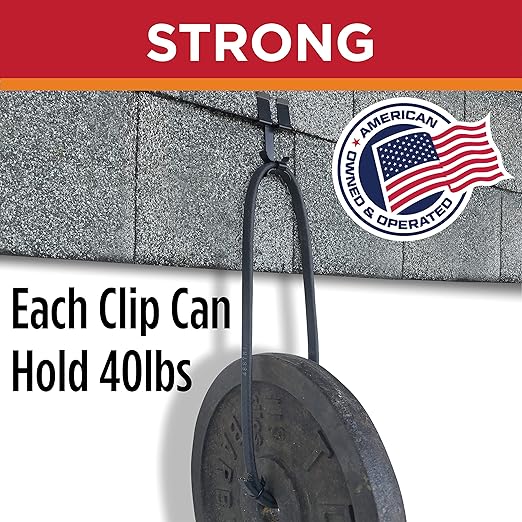 Roof Clips, Safe for Heat Tape, Electric Cable & Roof Heat Cable Installation, Prevents Roof Damage, Easy Nail-Free Outdoor Cable Clips, Your Ultimate Cable Clip (.325-5 Pack)