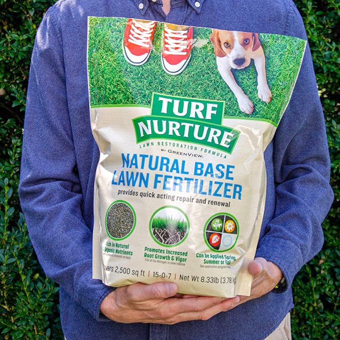 Greenview Turf Nurture Natural Base Lawn Fertilizer - 8.33 lb. Bag (Pack of 3)