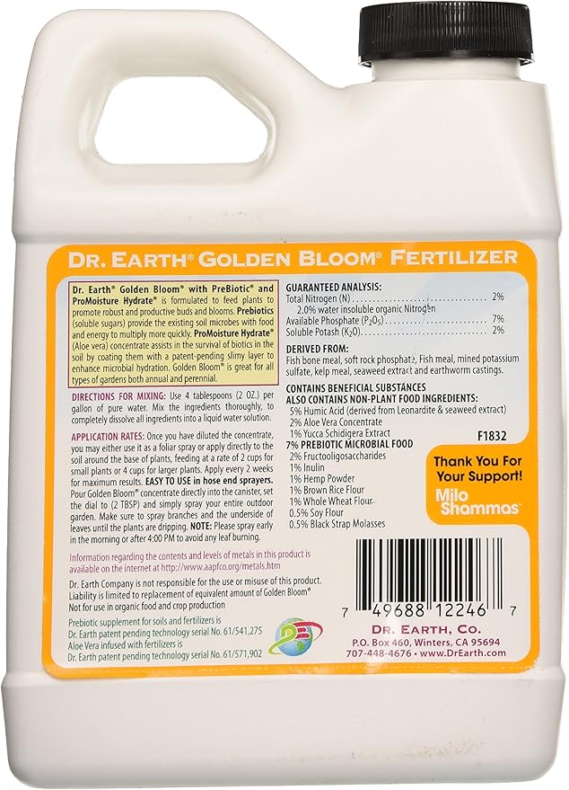 Dr. Earth Golden Bloom Fertilizer, 16-Ounce