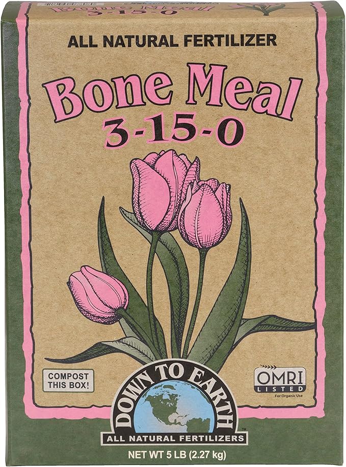 Down To Earth All Natural Fertilizers Down to Earth Organic Bone Meal Fertilizer 3-15-0, 5 lb