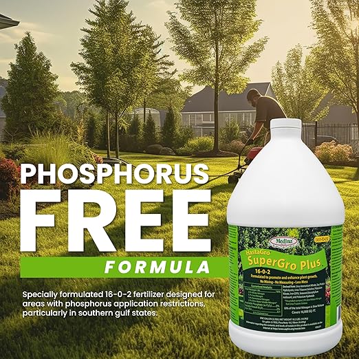 Medina Agriculture Products HastaGro 16-0-2 SuperGro Plus, No Phosphorus Lawn Fertilizer with Molasses and Humic Acid