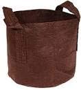 Root Pouch Non-Degradable Reusable Grow Bag with Handles (10 Gallon, Brown)