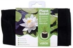 velda Flexible Fabric Aquatic Water Garden Pond Plant Basket Planter, 10 Inch Square, Aquaponics and hydroponic Plant Bag