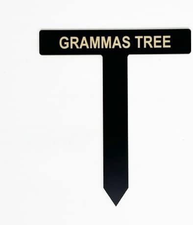 Personalized Garden Marker - Tree and Plant Sign Stakes Into Ground - Name, Label, Memorial, Care Instructions, or Custom Text # M0184