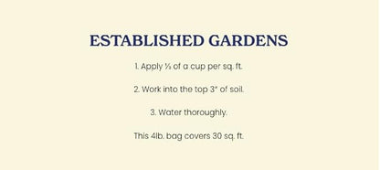 True Organic Raised Bed Food – Organic Fertilizer for Herbs, Flowers, Vegetables & Fruits – 4lb Bag Covers 30 Sq. Ft.