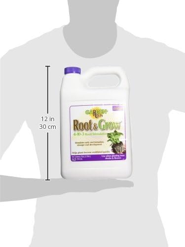 Bonide Garden Rich Root & Grow Root Stimulator & Plant Starter, 128 oz Concentrate 4-10-3 Fertilizer for Transplanting