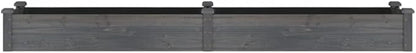 vidaXL Garden Raised Bed with Liner-Gray Solid Wood Fir Planter-Rectangular Outdoor Pot, Deep Bedding Area for Plant Growth, Decorative and Efficient